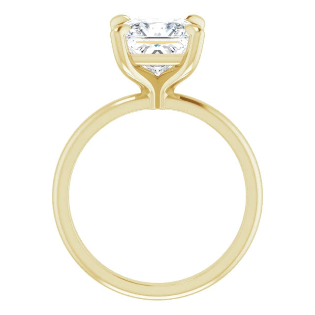 2.31 Carat Princess Cut Lab Diamond Engagement Rings, Cold F, Clarity VS1,  ULTIMATE DIAMOND CUT / EXCELLENT x8