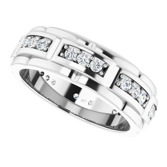 14k Gold 3/4 Carat Diamond Ring, Wedding Comfort Fit