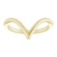 14K Gold V Shape