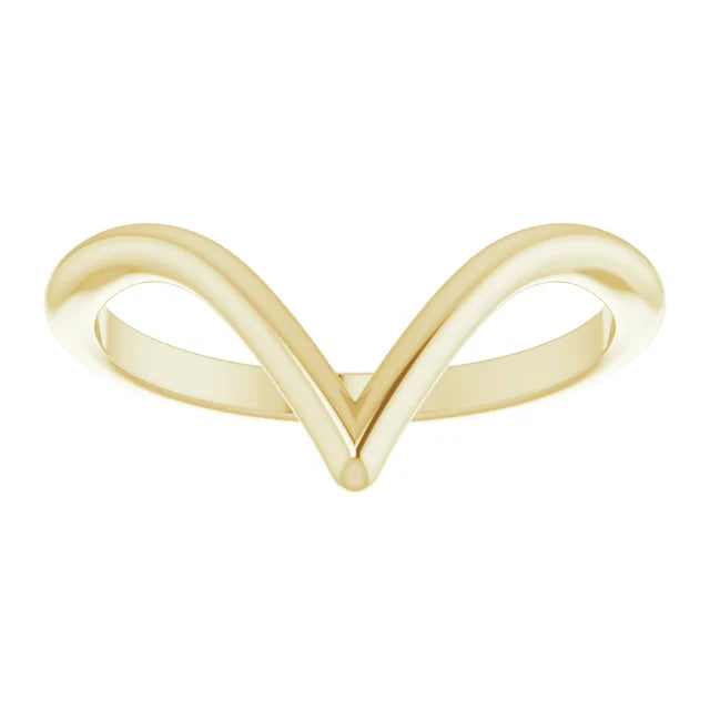 14K Gold V Shape