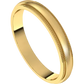 18k Yellow Gold Stepped Edge Milgrain with satin Center , width 3 millimeters