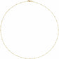 14K Yellow 1.7 mm Cable Chain with Faceted Beads - available in 16 to 24 inches