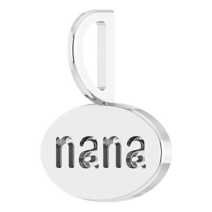 14k Gold Nana Pendant/Charm , comes in 14k White , Yellow and Rose Gold