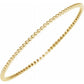 14K Yellow Beaded Bangle Bracelet, Size 7 3/4 inches