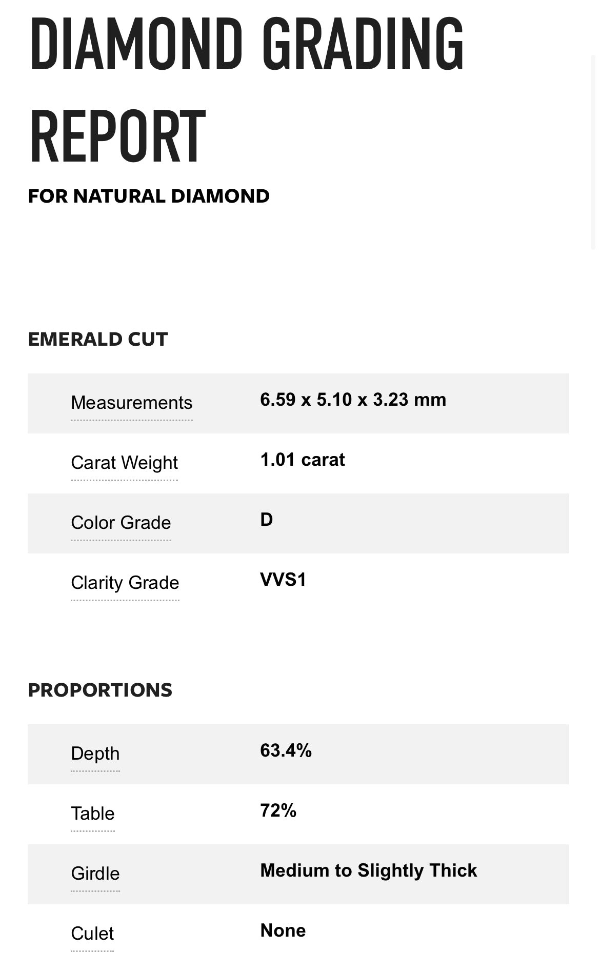 1.01 Carat Emerald Cut Diamond D , VVS1 , GIA CERTIFICATE 1156883594  // Available For Purchase call 619-234-1423