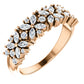 14k  Gold 1/3 CTW Natural Diamond Ring with Negative Space, Ring size 7