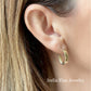 omega hoop earrings 
