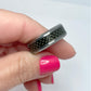 8mm Triton Tungsten Ring  Black Carbon Fiber Center and Step Edge