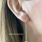 14k Yellow Gold Diamond Cut Bead Ball Dangle Earrings