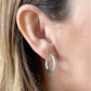 Diamond-cut Hoop Earrings