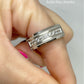 CrownRing Collection - 14k White Gold 8 mm Polished Band with .45ct Diamond