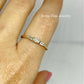 14k Yellow Gold 1/4 CTW Baguette Natural Diamond Stackable Ring