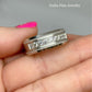 CrownRing Collection - 14k White Gold 8 mm Polished Band with .45ct Diamond
