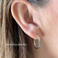 14k Gold 2 mm Flat Hoop Earrings