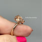 2 carat Morganite Engagement Ring 