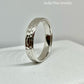 CrownRing Collection - 14k White Gold 4.5 mm textured center band