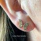 butterfly earring studs